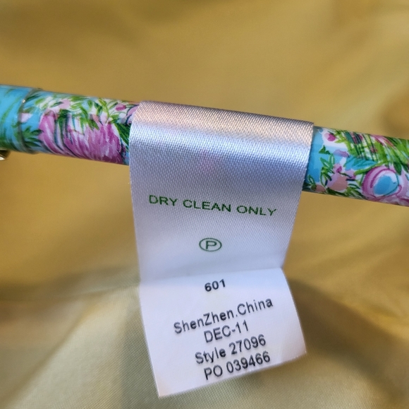 Lilly Pulitzer teal Blazer/jacket frayed raw edging detailing  A73 - Picture 5 of 10